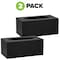 Alpine Industries Black Acrylic Tissue Box Containers for Home or Business, PK2 ALP408-BLK-2pk - alternate 5